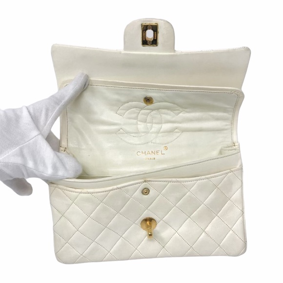 ❌SOLD❌Chanel Vintage Lambskin Small Double Flap - Picture 6 of 14